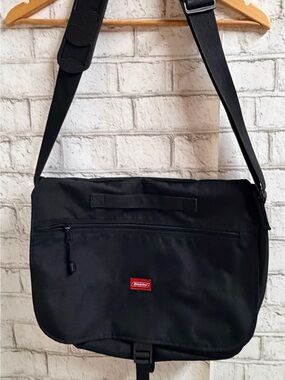 Dickies Black Messenger Bag Laptop Bag School Bag